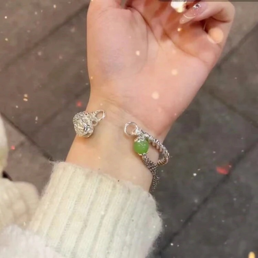 Unique Tassel Bell Cuff Bangle Bracelet